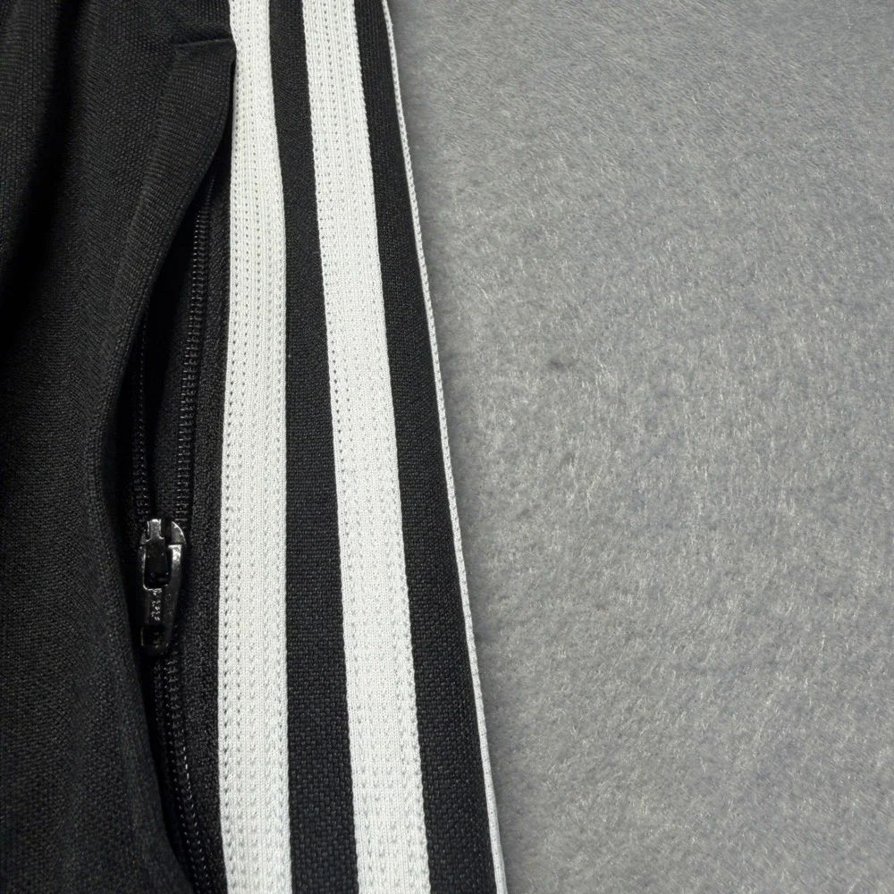 Adidas Tiro Mens Black White Climalite Tapered Athletic Track Pants Size M 32x30